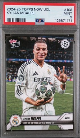 Kylian Mbappe 2024 Topps Now UCL