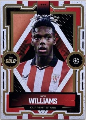 Nico Williams 2025 Topps Gold UCC Gold