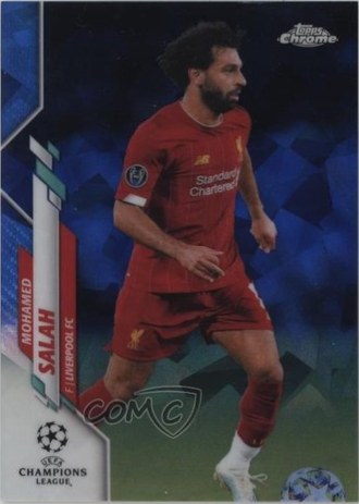 Mohamed Salah 2019 Topps Chrome UCL Sapphire #69