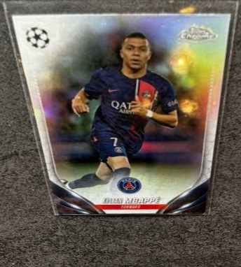 Kylian Mbappe Topps Chrome Refractor