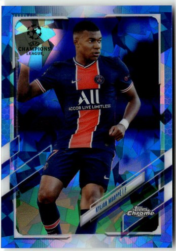 Kylian Mbappe 2020 Topps Chrome Sapphire Refractor