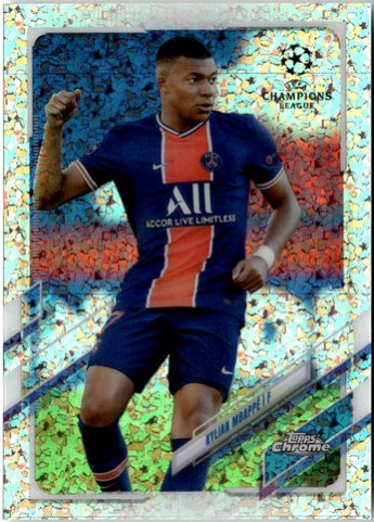 Kylian Mbappe 2020 Topps Chrome Speckle Refractor