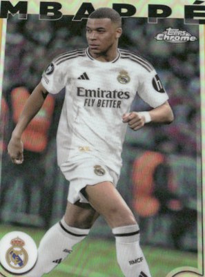 Kylian Mbappe 2025 Topps Champions League Chrome Refractor