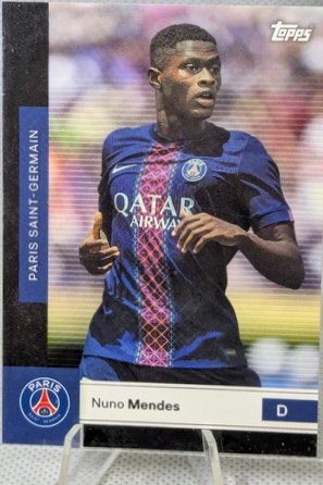 Nuno Mendes 2025 Topps Paris Saint-Germain Teamset /25