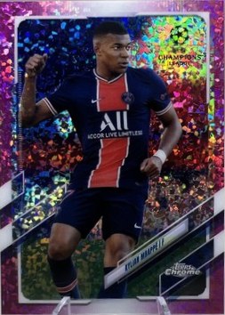 Kylian Mbappe 2020 Topps Chrome Pink Mini-Diamond Refractor /175