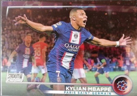 Kylian Mbappe 2023 Topps Stadium Club Chrome