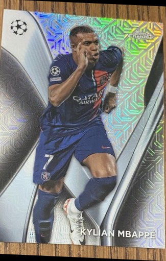 Kylian Mbappe 2023 Topps Merlin UEFA UCC Chrome