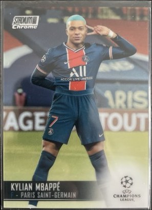 Kylian Mbappe 2020 Topps Stadium Club Chrome UCL
