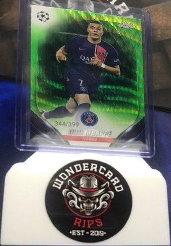 Kylian Mbappe 2023 Topps Chrome Champions League Green /399