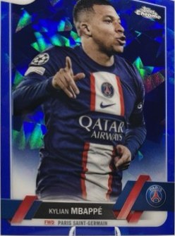 Kylian Mbappe 2022 Topps Chrome Sapphire