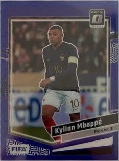 Kylian Mbappe 2022 Panini Donruss Optic Blue /99