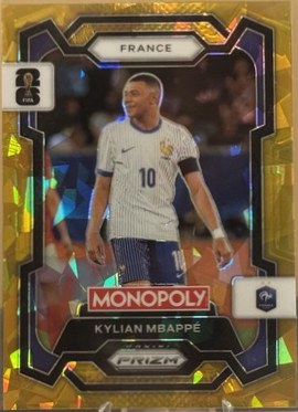 Kylian Mbappe 2026 Panini Prizm World Cup Gold Cracked Ice