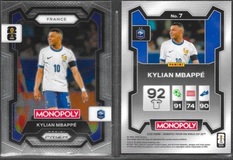 Kylian Mbappe 2026 Panini Prizm Monopoly World Cup