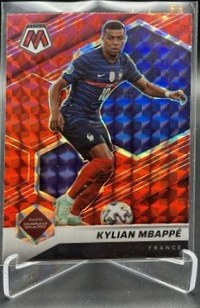 Kylian Mbappe 2022 Panini Mosaic Red Mosaic Prizm
