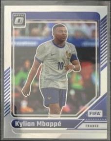 Kylian Mbappe 2024 Panini Donruss Optic Silver Prizm