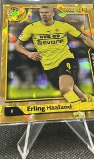 Erling Haaland 2021 Topps Merlin Chrome Gold /50