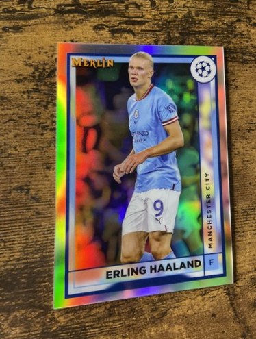 Erling Haaland 2022 Topps Merlin Chrome Refractor